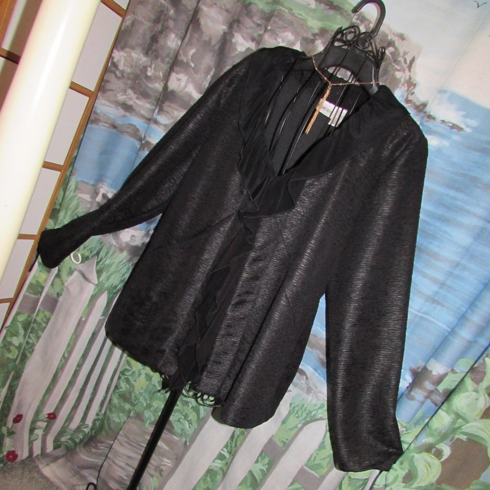 Chico's Blazer Ruffle Front